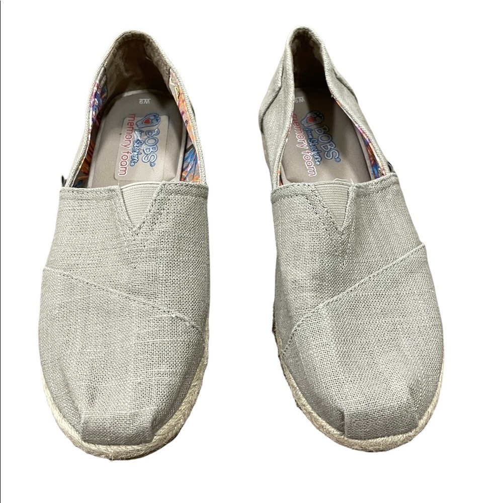 𝅺BOBS by Skechers taupe espadrille platform